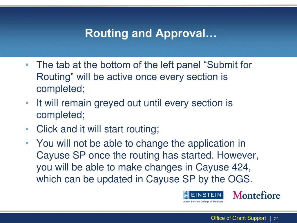 routing and approval 2