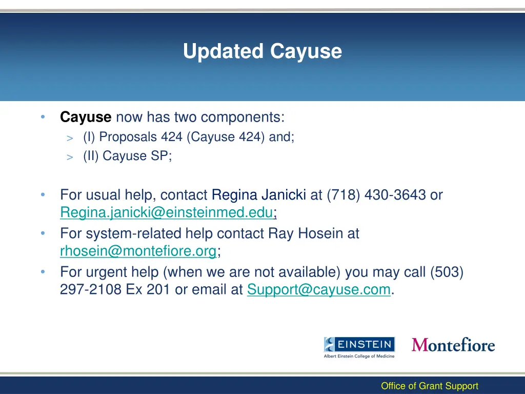 updated cayuse