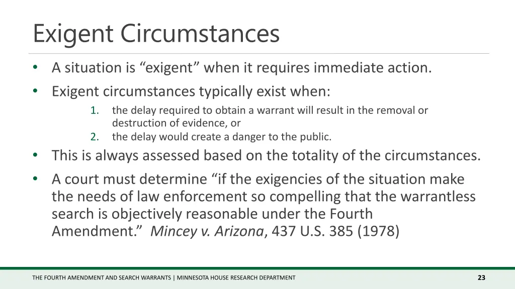 exigent circumstances