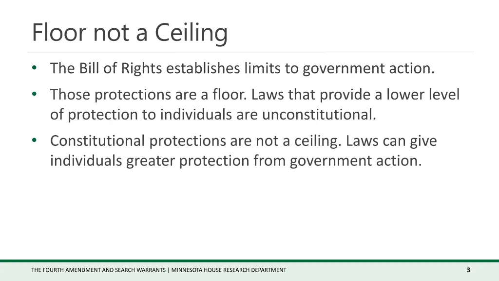 floor not a ceiling