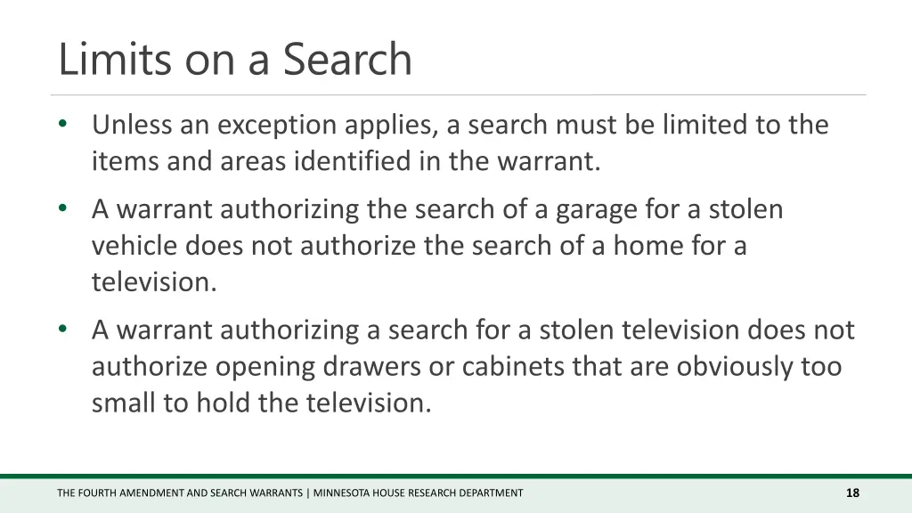 limits on a search
