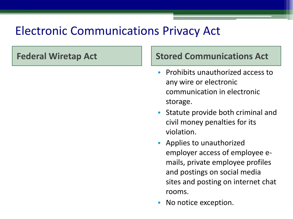 electronic communications privacy act