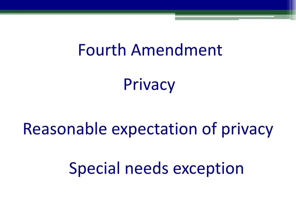 fourth amendment