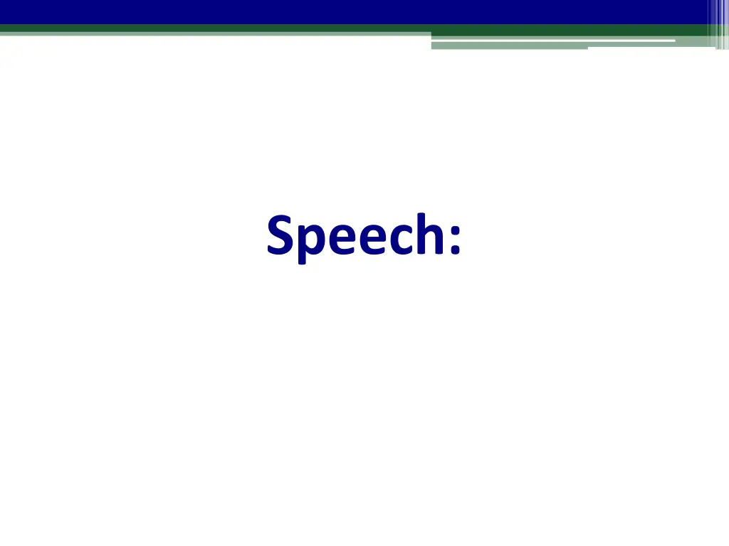 speech