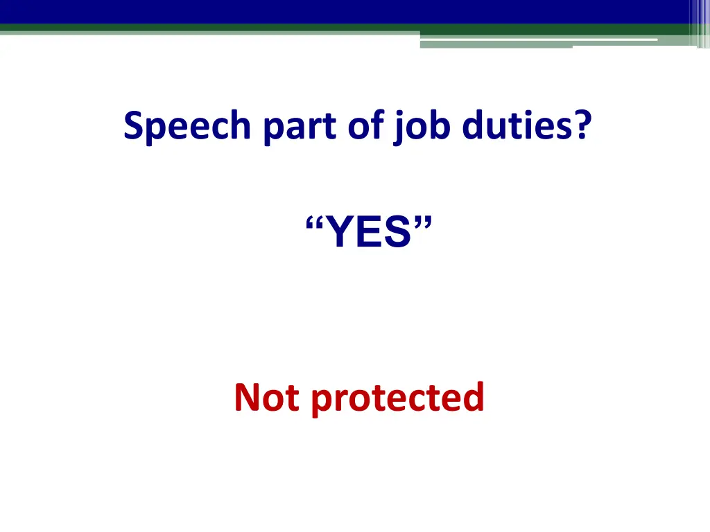speech part of job duties