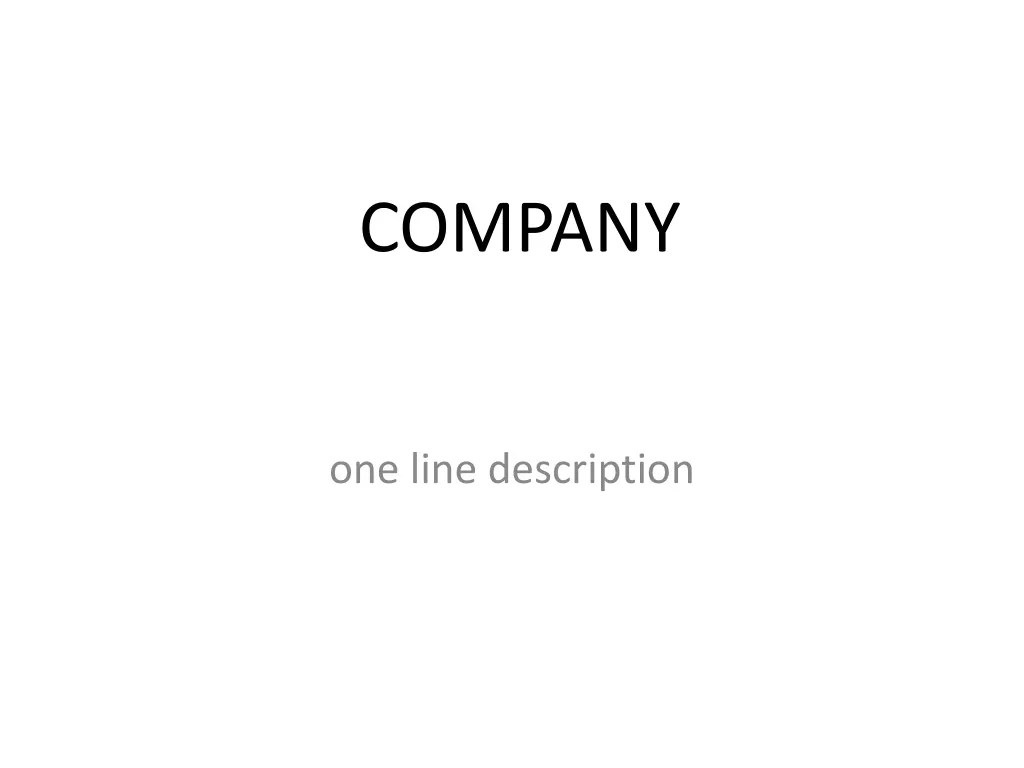 company