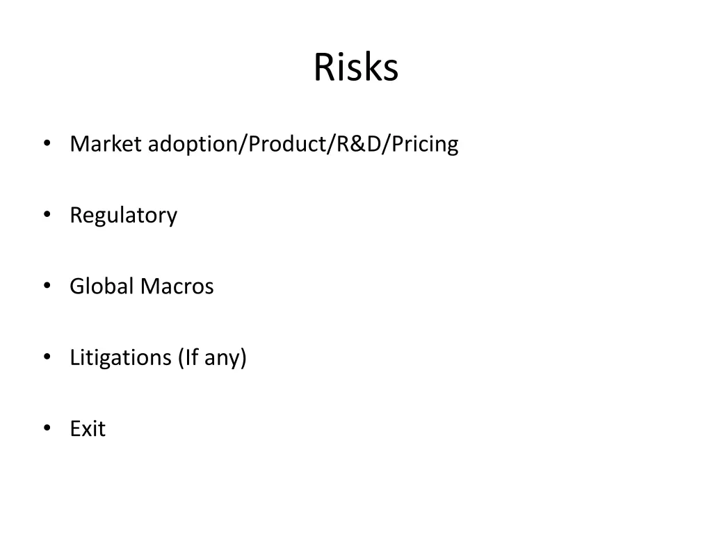 risks