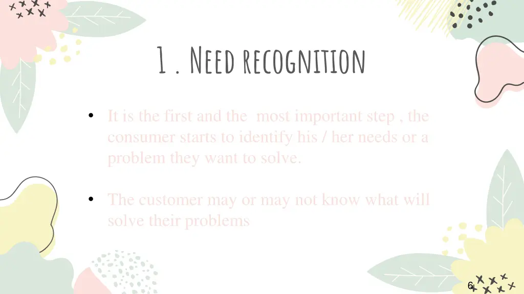 1 need recognition