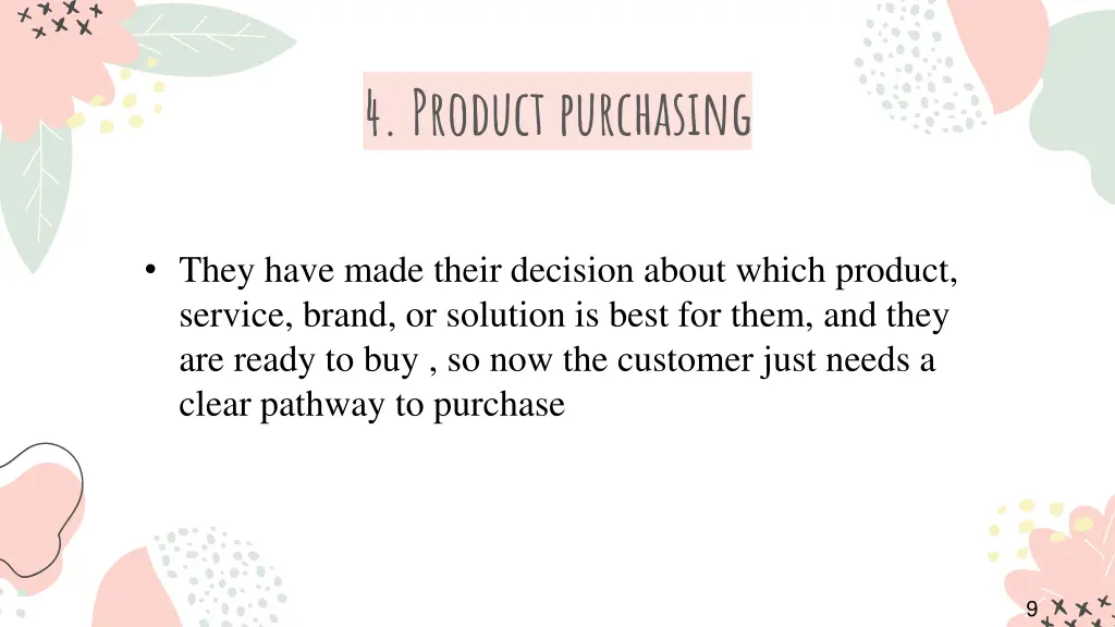 4 product purchasing