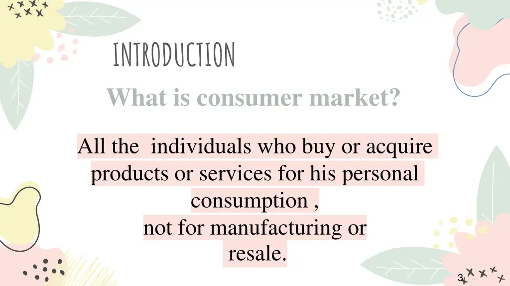 introduction what is consumer market