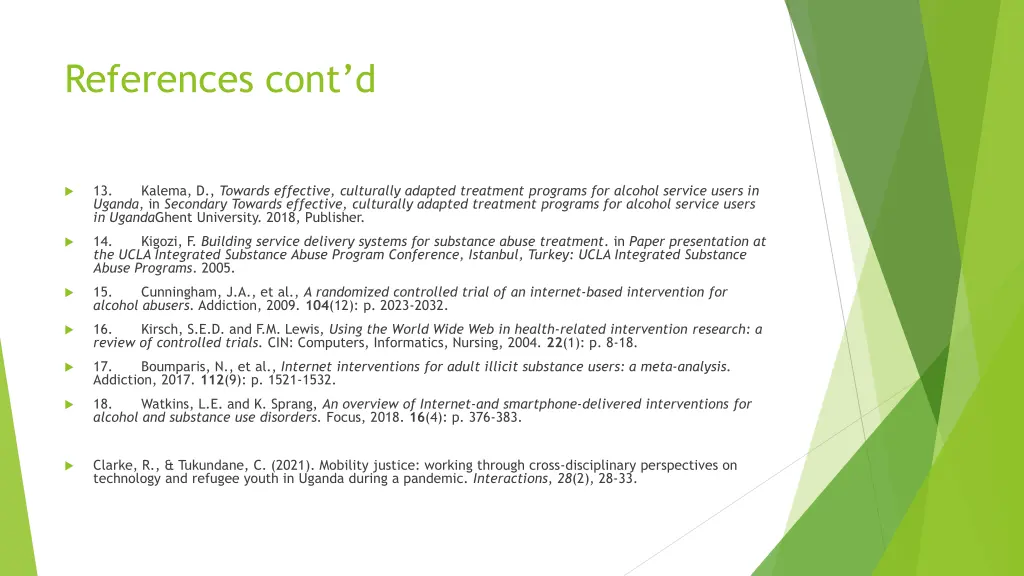 references cont d
