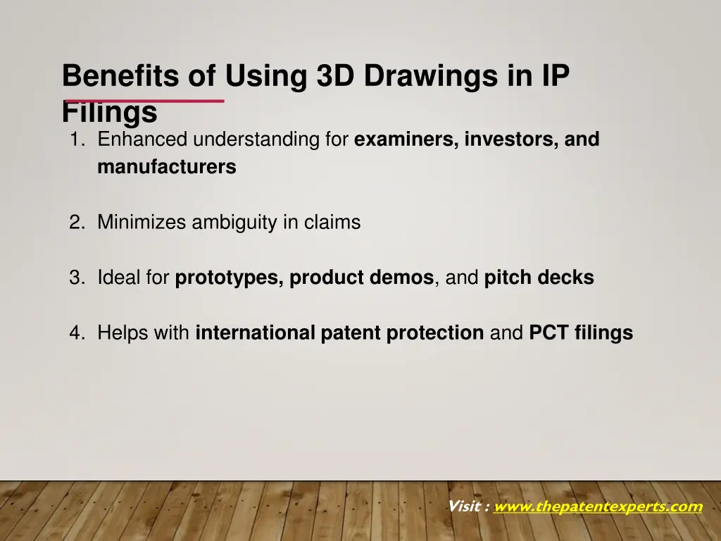 benefits of using 3d drawings in ip filings
