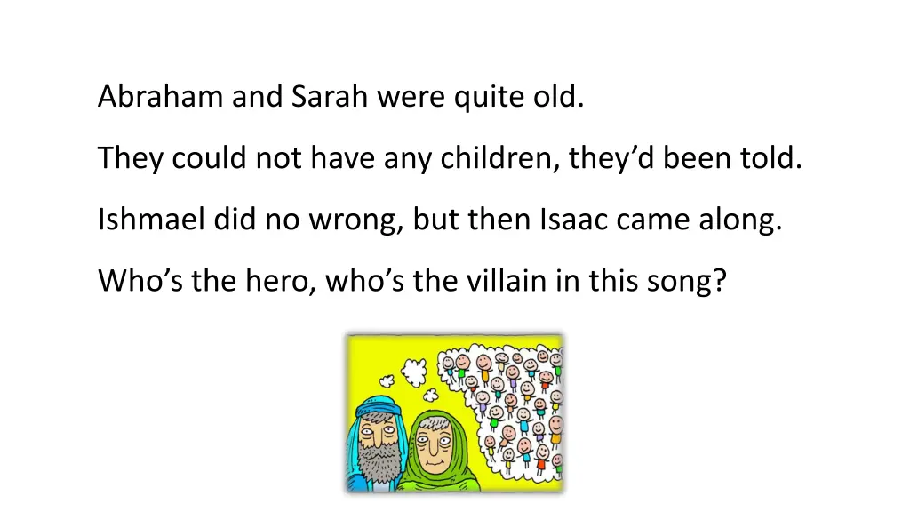 abraham and sarah were quite old