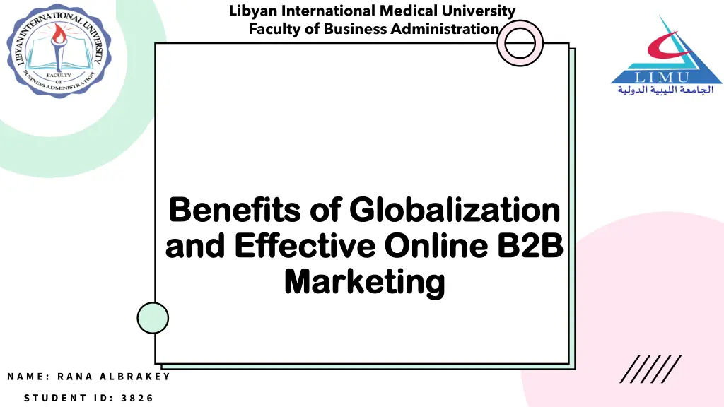 libyan international medical university faculty