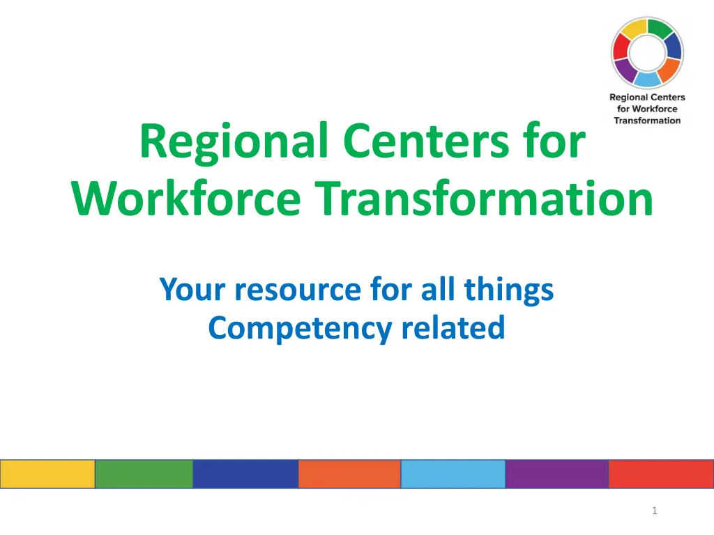 regional centers for workforce transformation