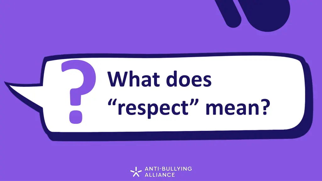what does respect mean