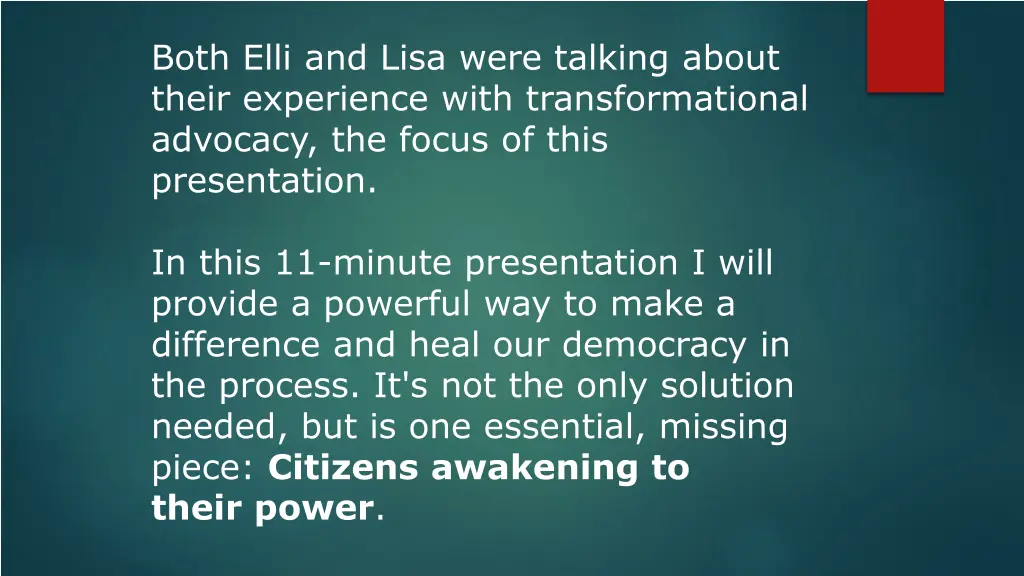 both elli and lisa were talking about their