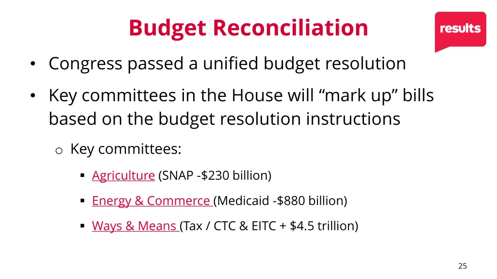 budget reconciliation