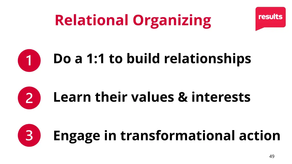 relational organizing