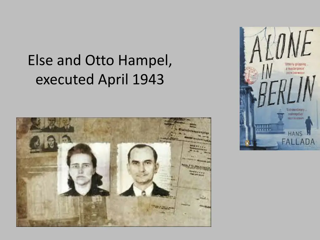 else and otto hampel executed april 1943