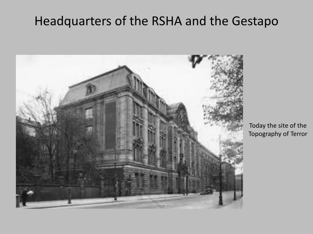headquarters of the rsha and the gestapo