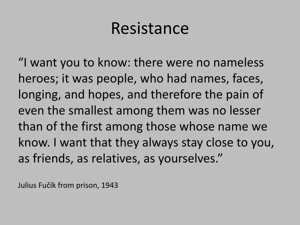 resistance