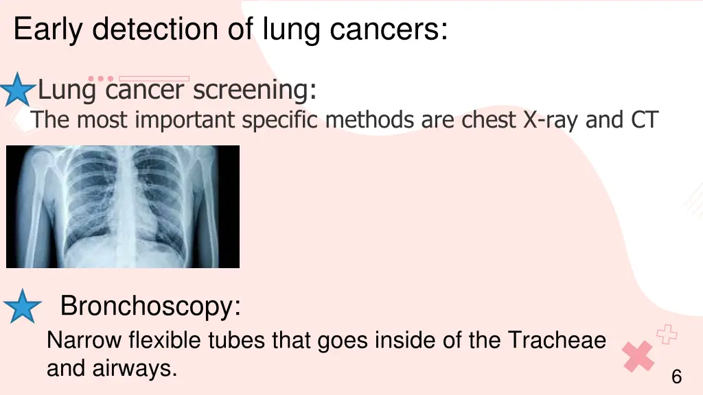 early detection of lung cancers