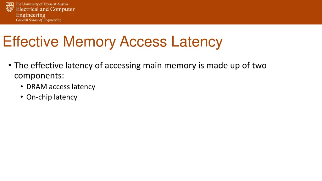effective memory access latency