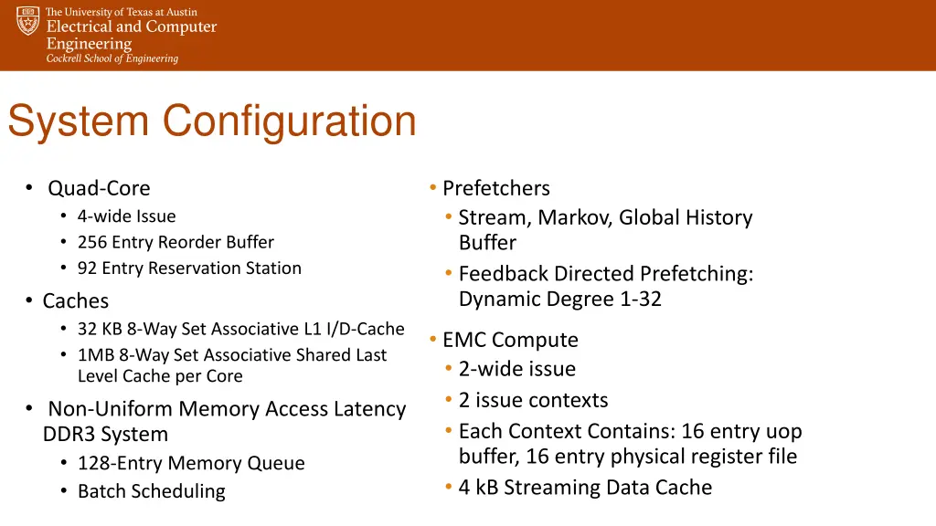 system configuration
