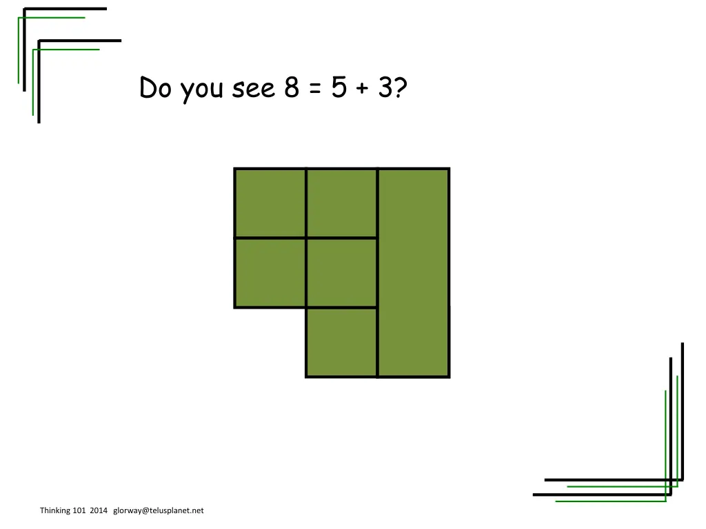 do you see 8 5 3