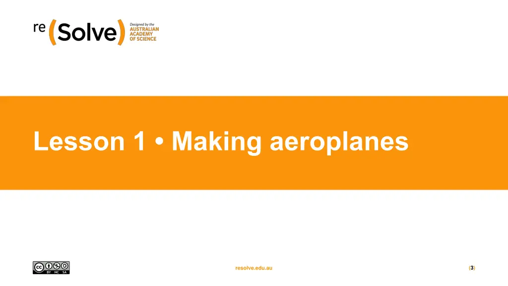 lesson 1 making aeroplanes