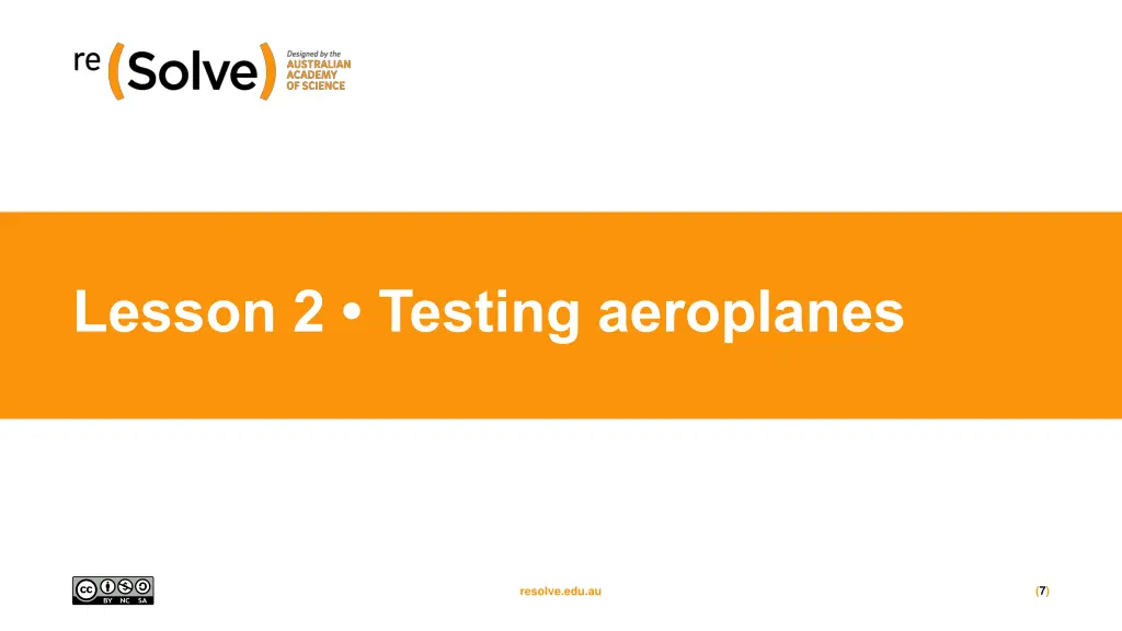 lesson 2 testing aeroplanes