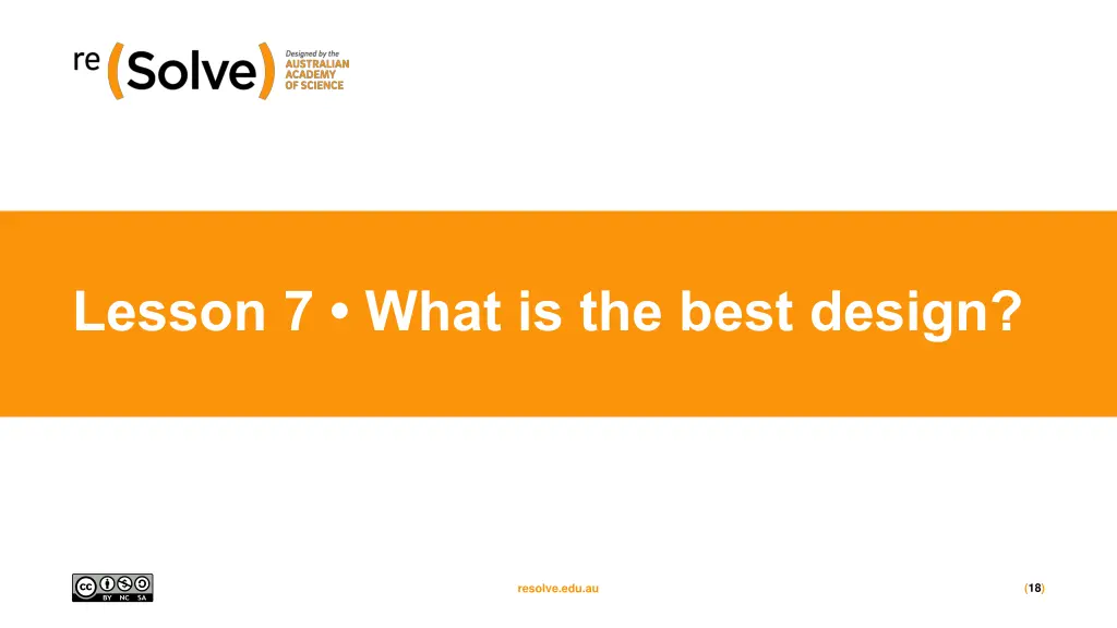 lesson 7 what is the best design