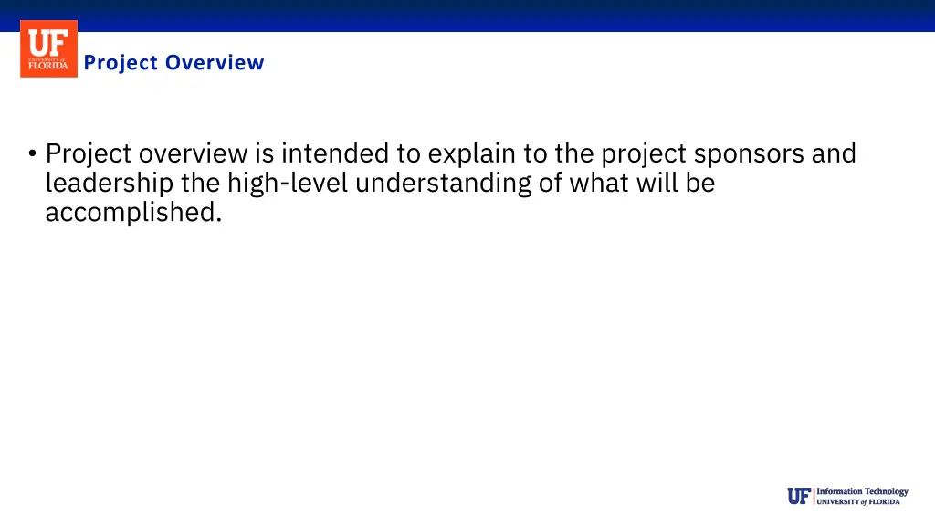 project overview