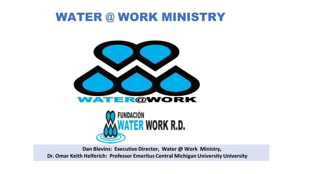 water @ work ministry