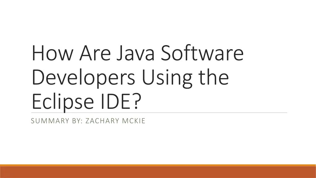 how are java software developers using