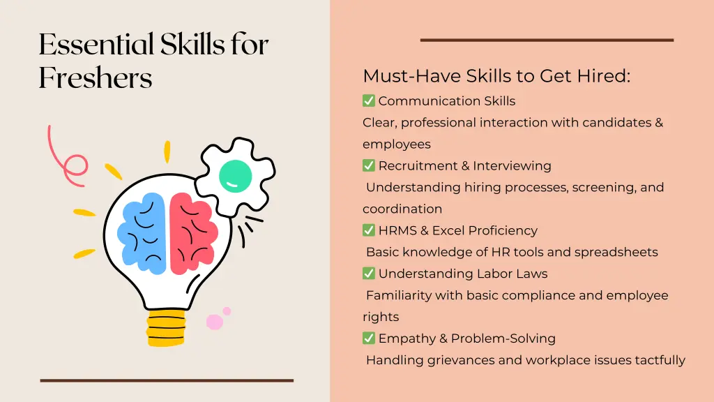 essential skills for freshers