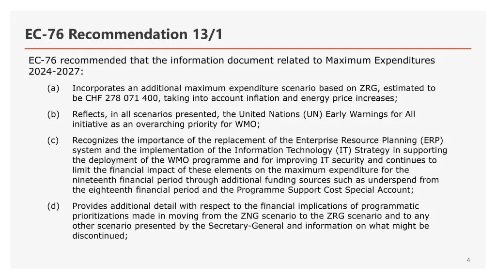 ec 76 recommendation 13 1