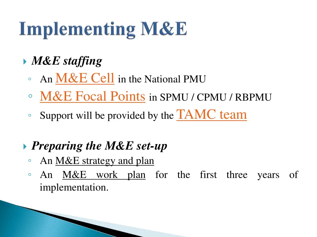 m e staffing an m e cell in the national