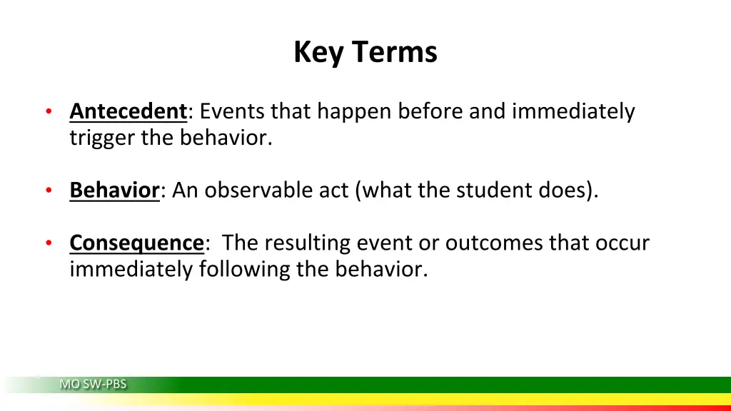 key terms