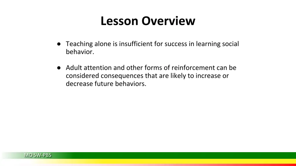 lesson overview