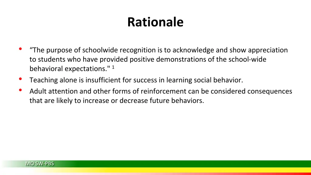 rationale