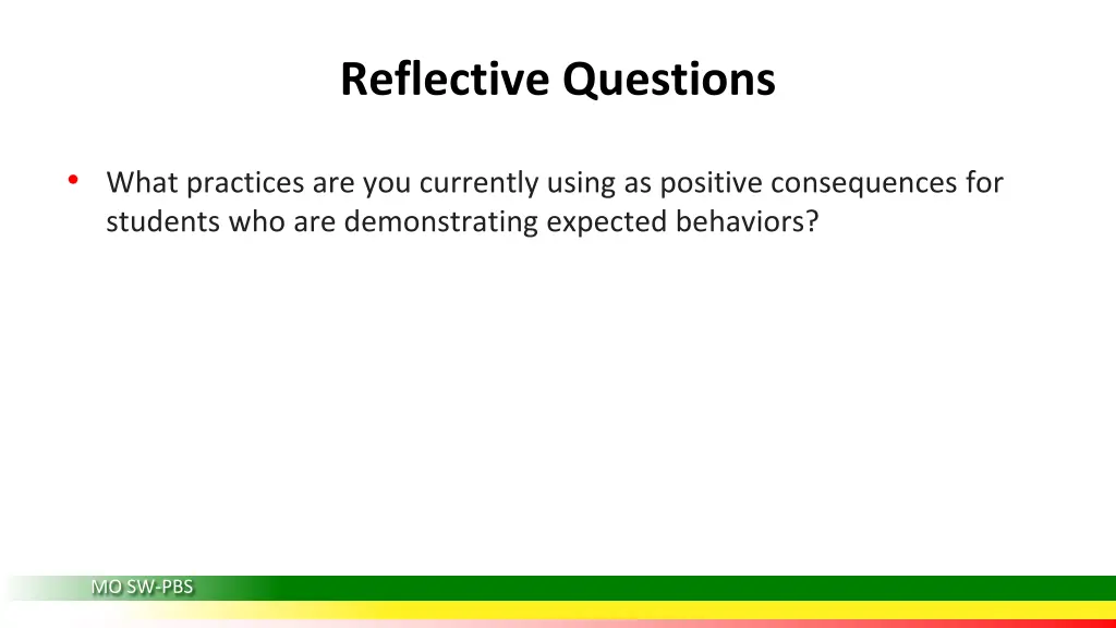 reflective questions