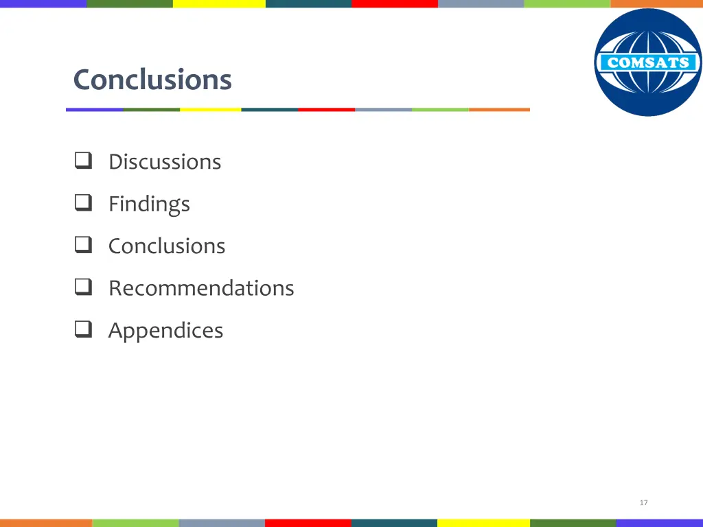 conclusions