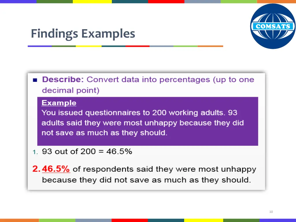 findings examples