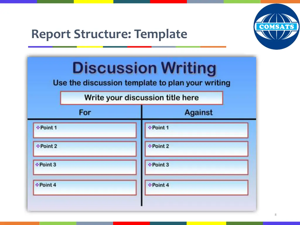 report structure template