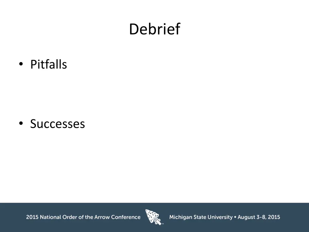 debrief