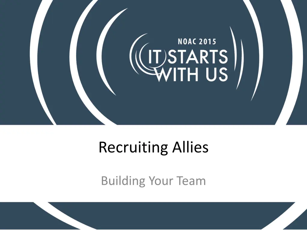 recruiting allies