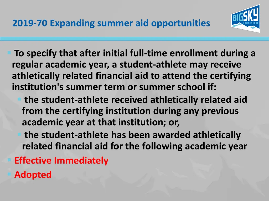 2019 70 expanding summer aid opportunities
