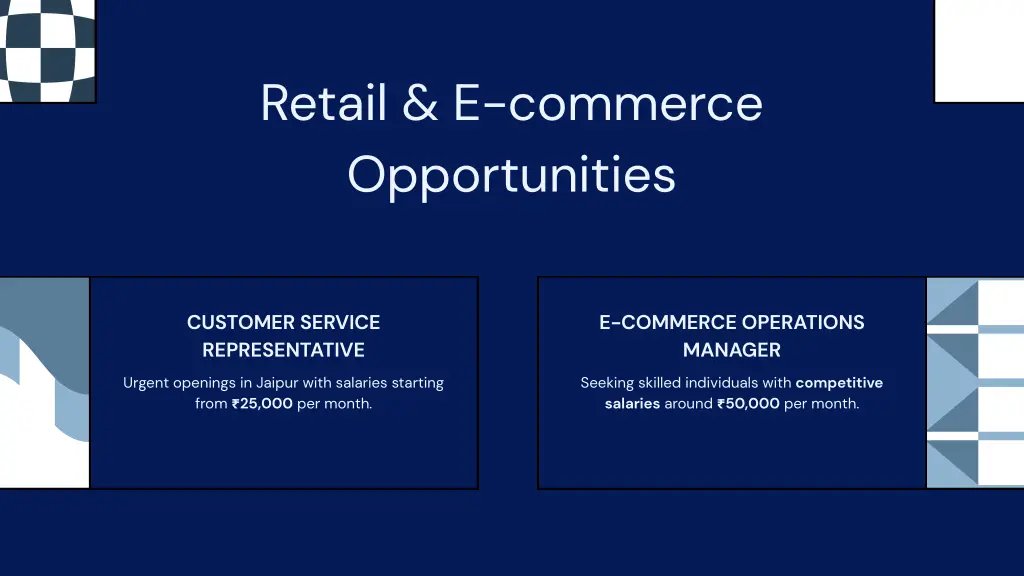 retail e commerce opportunities